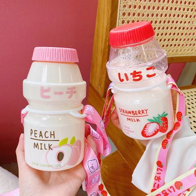 【cw】 Ins 480ml Fruit Bottle BPA Fashion Strawberry Bottles Resistant Plastic Drinking Cups ！