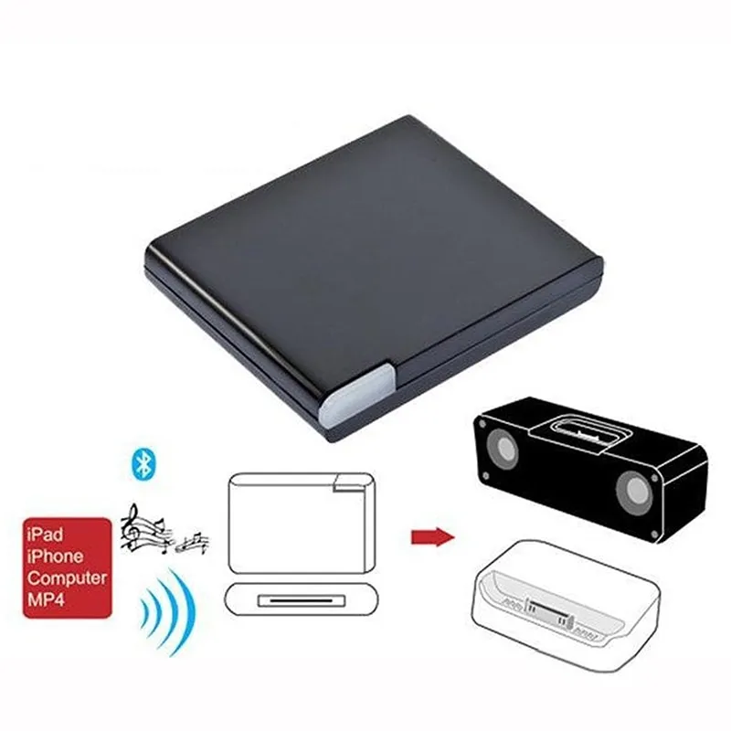 JTKE Bluetooth  A2DP Music Receiver Adapter 30 Pin Dock Nối Cho iPad  iPhone Apple Loa 30 Pin Receiver 