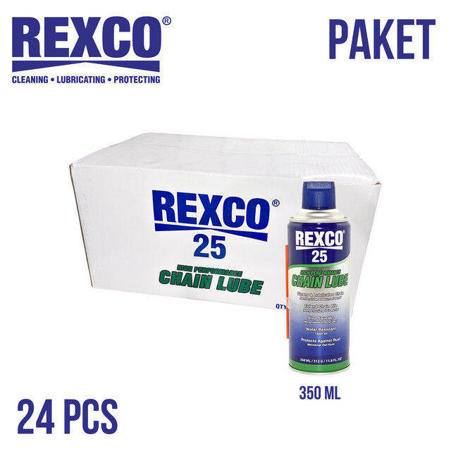 Rexco 25 SET 24 Pelumas Rantai High Performance Chain Lube 350 Ml DUS ...