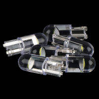 [Faster YG] 6pcs White W5W T10หลอดไฟ LED cob DRIVE-Free WEDGE bulb หลอดไฟภายในรถ