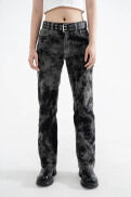 Quần Jeans Nữ BOO Dáng Suông Màu Tiedye Cá Tính Phong Cách Độc Đáo