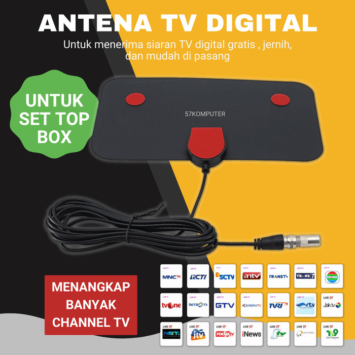 Antena De TV Television Digital Para TV Para Interior HD Canales carro |  eBay