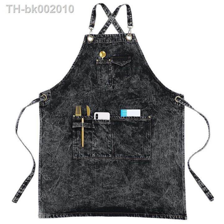 customized-logo-washed-thick-denim-apron-working-for-women-men-cleaning-gardener-barista-hairstylist-pinafore