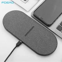 2 In 1 20W Dual Seat Wireless Charger For Samsung S22 S21 S20 Double Fast Charging Pad For Iphone 14 13 12 11 XS X 8 Airpods Pro