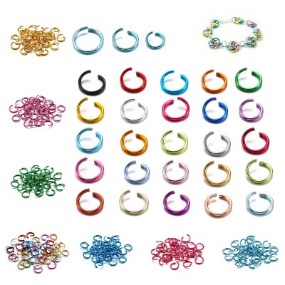 【YF】 Anéis de salto aberto para fazer jóias Divididos Coloridos Conectores DIY Acessórios Suprimentos 6mm 8mm 10mm 300 Pçs/lote