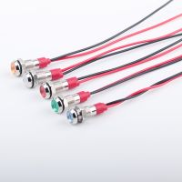 6mm 8mm 10mm 12mm Warning Indicator Signal Indicator Line 1pcs 3V 5V 12V 24V 110V 220 Waterproof IP67 Metal LED