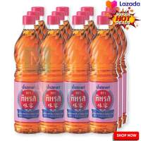 ? SALE only. Tiparos Fish Sauce Pink 700 ml x 12 bottles  ทิพรส น้ำปลาแท้ ขวดเพ็ท ฉลากสีชมพู 700 มล. x 12 ขวด