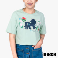 DOSH WOMENS CROPPED T-SHIRTS MY LITTLE PONY เสื้อยืดทรงครอปสั้น ผู้หญิง DPWT1013-GR