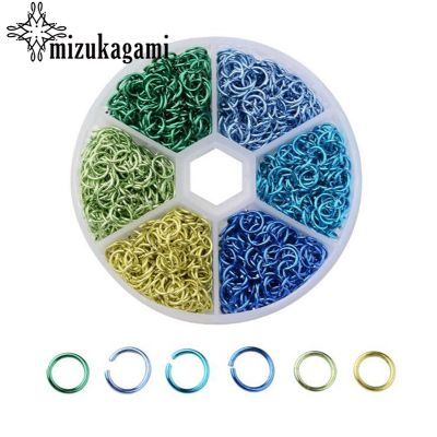 6mm1Box 6 Color aluminum ring opening colourful Jump ring For DIY Jewelry Making Accessory