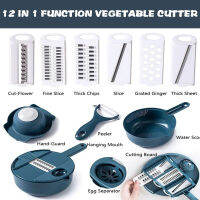 Household items kitchen accessories Vegatable chopper 12 in 1 Multifunctional Shredder Kitchen Tool Vegetable Slicer Cutter