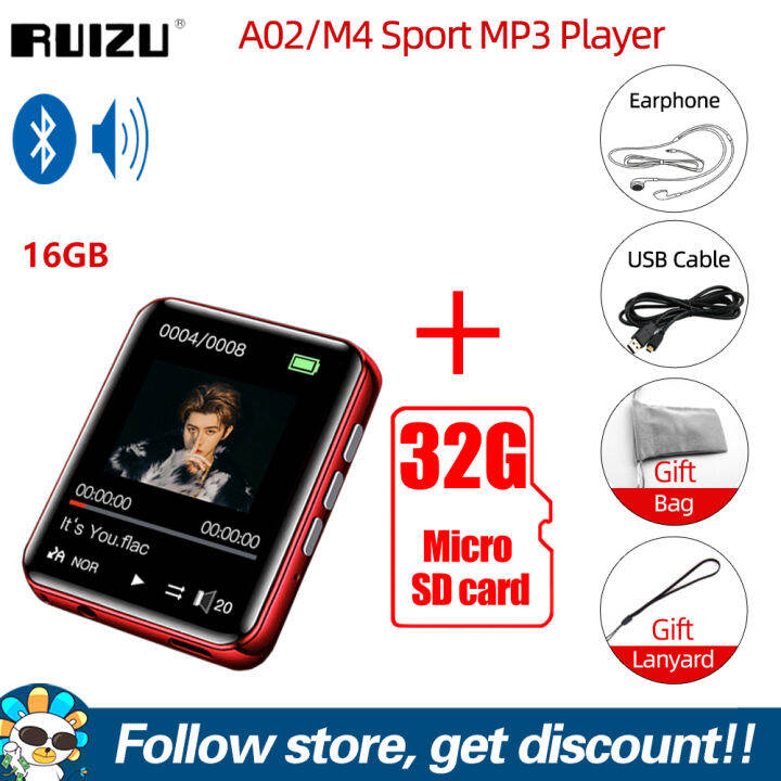 SOBOKA RUIZU A02 M4 Full Touch Screen  inches Bluetooth  MP4 MP3  Player 4GB