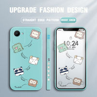 เคส GGK สำหรับ Realme C30S เคสลายการ์ตูนน่ารักรูปสัตว์แพนด้าลิงแกะเคสโทรศัพท์ดีไซน์ขอบสี่เหลี่ยมปลอกซิลิโคนน้ำคลุมทั้งหมดเคสป้องกันกล้อง