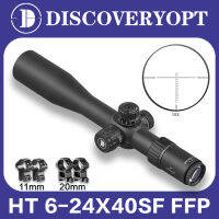 DISCOVERY HT 6-24X40SF FFP【ของแท้ใหม่เอี่ยม,2023รุ่นใหม่，มีสต็อกสินค้าในท้องถิ่นจำนวนมากในไทยและจะจัดส่งให้ทันที，ฟรี ขายึด 11 มม. และ 20 มม.】