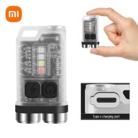 Xiaomi Type C Rechargeable Mini Torch LED Keychain Portable Flashlight XPG Work Light With Magnet UV Camping Pocket Lantern