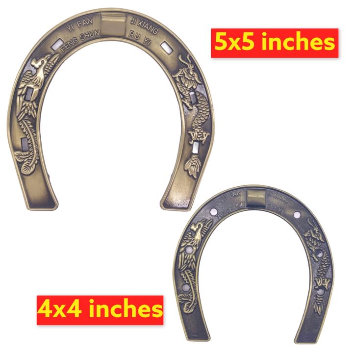 BUPOfromcn Lucky Horseshoe,Horse Shoe Decor Wall,Horse Shoes for  Decorations, Medium Horseshoe Durable Cast Iron 5 Holes On Each Side for  Indoor Or