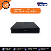 Watashi เครื่องบันทึกกล้องวงจรปิด รุ่น WVR067A-I. Supported Camera Types CVI,TVI, CVBS, IP, Analog. Video/Audio