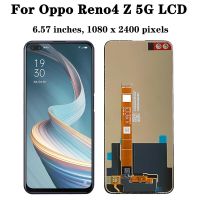 ZZOOI 6.57" Original For Oppo Reno4 Z 5G LCD CPH2065 Display Screen Frame+Touch Panel Digitizer For Oppo Reno4 Z Reno 4Z 5G LCD