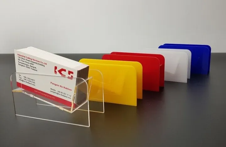 กล่องอะคริลิคใส่นามบัตร Name Card Holder ขนาด 11x3.5x6 cm. อะคริลิค หนา ...