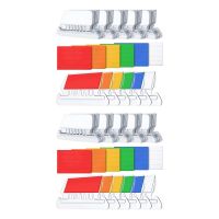 240 Sets File Document Tabs 2 Inch Hanging Folder Tabs And Multicolor Inserts For Quick Identification Of Hanging Files