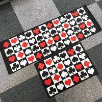 Gothic Poker Wonderland Love Heart Floor Rug Doormat Carpet Bedroom Livingroom Non-slip Large Mat Cartoon For Boy Girls Gift