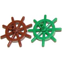 Lego part (ชิ้นส่วนเลโก้) No.4790b / 52395 Boat Ships Wheel with Slotted Pin