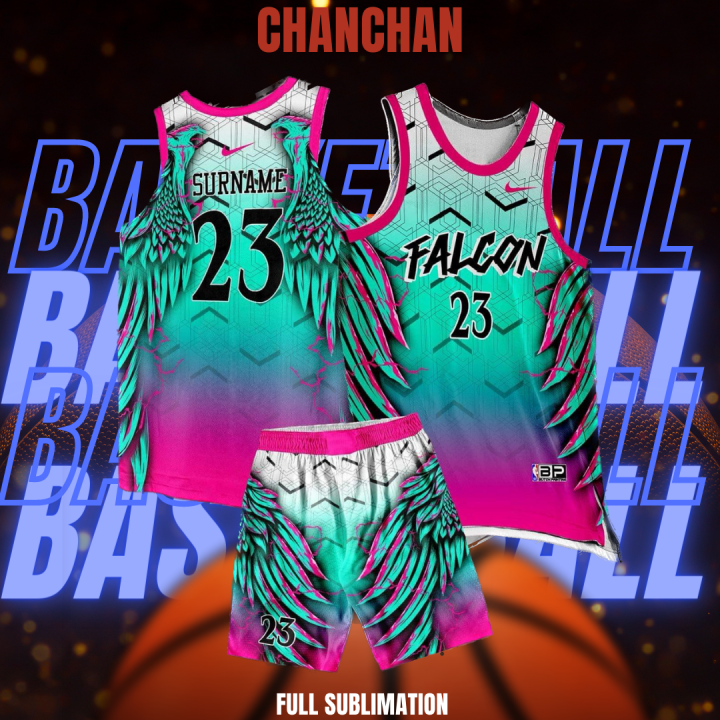 Sublimated Basketball Jersey Falcons style