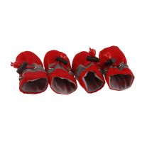 Antiskid รองเท้าลูกสุนัข Soft-Soled Pet Dog Shoes Waterproof Small Dog Prewalkers