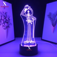 3D LED Night Light King of Soul Anime Figure for Child Birthday Gift Bedroom Decoratio Nightlight Manga Acrylic Table Lamp