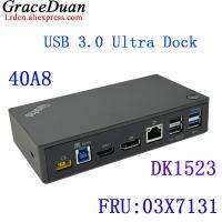 USB 3.0อัลตร้า D ock 40A8 DK1523สถานีเชื่อมต่อ4พัน DP HDMI RJ45สำหรับ T hink P AD แล็ปท็อป03 X7131 03X7130