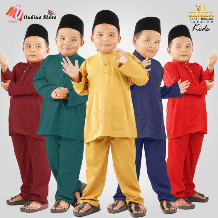 MU SET BAJU MELAYU PASANG KANAK KANAK / BAJU MELAYU KANAK KANAK / BAJU ...