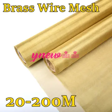 6/20/50/100/150/200/250 Mesh Copper Brass Mesh Screen Metal Fabric Wire  Filter