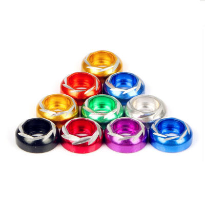 【2023】5pcs M6 multi-color aluminum alloy Washers for motorcycle modification and decoration Washer Gasket