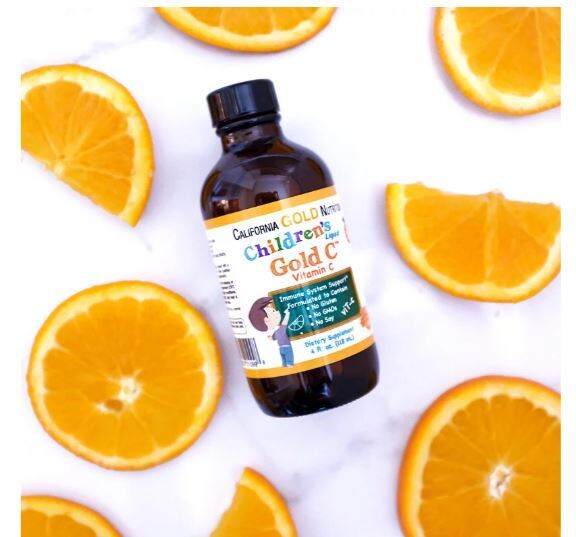 [PREORDER] California Gold Nutrition, Children's Liquid Gold Vitamin C, Orange, 118 ml 儿童维生素C