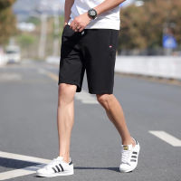 กางเกงวอร์ม ขาสั้น กางเกงกีฬา เอวยืด ทรงสวย ชาย/หญิง แถบธงชาติ Mens Casual Shorts Workout Fashion Comfy Shorts Summer Breathable Short V