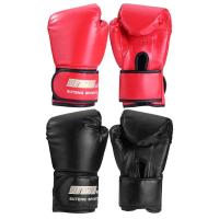 2pcs/set Sports Adults Man/Woman Boxing Training Fighting Sponge Gloves Muay Thai Sparring Punching Kickboxing PU Protect Gloves