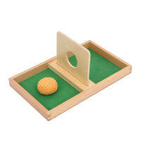 Montessori Imbucare Board W Discball ทารกเด็กวัยหัดเดินของเล่นเพื่อการศึกษาสำหรับการประสานมือและตา Fine Motor Skill Practice