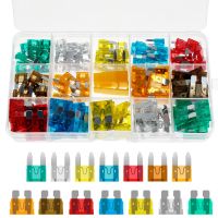 【YF】 140Pcs Car Blade Fuse Kit Professional Automotive Assortment Durable Standard and Mini 5A/7.5A/10A/15A/20A/25A/30A