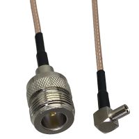 RG316 Cable N Female Jack to TS9 Male Plug Right Angle Connector RF Coaxial Pigtail Jumper Adapter New Wire Terminal 4inch 10FT