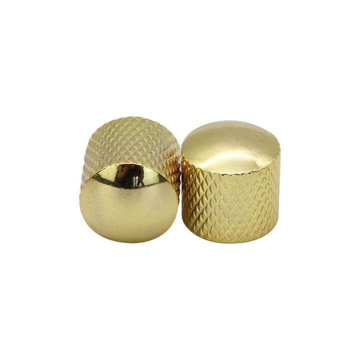 fleor-6pcs-dome-metal-knob-gold-speed-control-knobs-potentiometer-knobs-6mm-for-electric-guitar-bass-guitar-bass-accessories