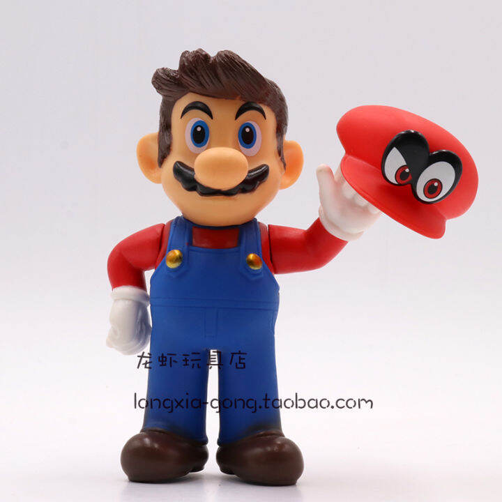 New Super mario handmade model doll Odyssey Mario cowboy doll toy