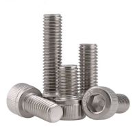 【CW】 M8 series 10pcs Stainless steel hex socket screws M8x10/12/14/16/20 50 mm cylinder head bolt cup