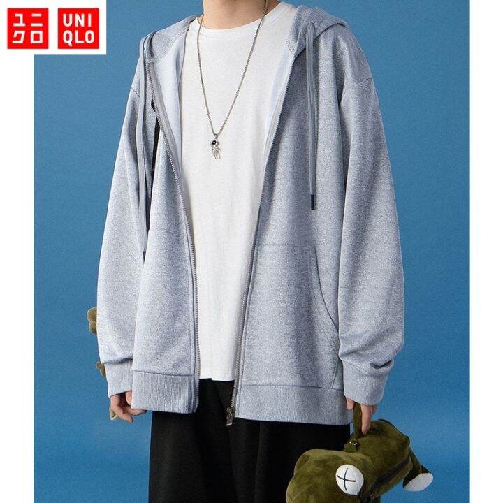 m-5xl-40-110kg-uniqlo-เสื้อกันหนาว-ไซส์ใหญ่-แฟชั่น-ผู้ชาย-แขนยาว-เสื้อฮู้ด-เสื้อกันหนาว-ซิปหน้า-มีเชือก-หลวมๆ