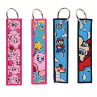 Anime Mario Key Tag Kirby Cute Keychain for Car Motorcycles Keys Holder Keyring Men Women Fashion Jewelry Accessories Gifts