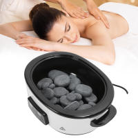 27pcs หินนวด 6L ชุดหม้อความร้อน Professional Digital แสดงผล Massage Stone เครื่องทำความร้อน EU Plug 250V