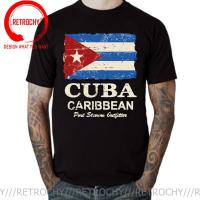 Cuba Flag Vintage Look 2022 Retro Art Design Men T Shirt Man Custom Clothing Casual Style Tee Tops Cotton Fabric Tshirt Camiseta