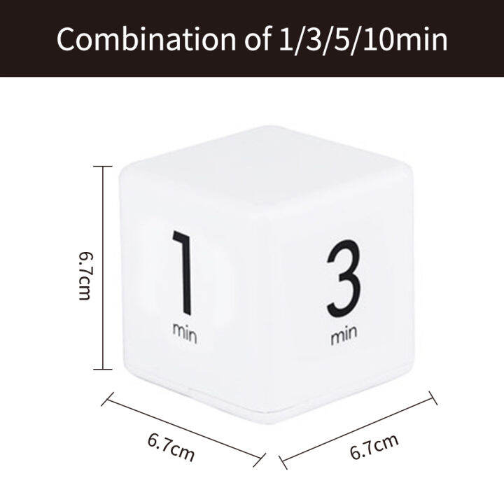 Portable Cube Timer Digital Kitchen Timer Countdown Alarm 15203060