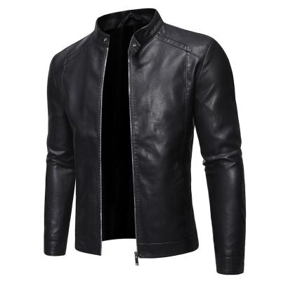 ZZOOI Men Faux Leather Jacket Motorcycle 8Xl Mens Jackets Black Jaqueta De Couro Masculina Outwear Male Pu Leather Mens Coats Brand
