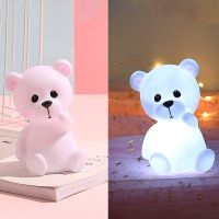 Cute Bear Night Light Cloud Dinosaur Lamp Glow Feeding Light Baby Sleeping Child Toy Kids for Birthday Gift bedroom decoration Night Lights