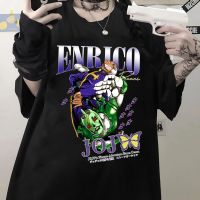 ราคาถูก【Plus Size】gildan เสื้อยืดแขนสั้น ผ้าฝ้าย 100% พิมพ์ลายการ์ตูน Jojo Bizarre Adventure Enrico Pucci สไตล์ฮาราจูกุ แนวตลก แฟชั่นฤดูร้อน สําหรับผู้ชายS-5XL