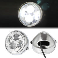 6.5 "รถจักรยานยนต์สากล LED ไฟหน้า Hi &amp; Lo ไฟหน้า4ชิ้นหลอดไฟ DRL สำหรับ H Arley S Portster แข่ง Cafe